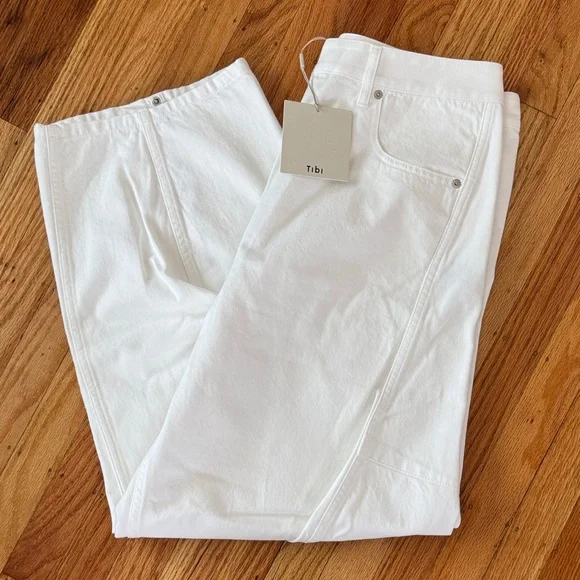 Tibi Spring Denim Sid Jean - Picture 2 of 9